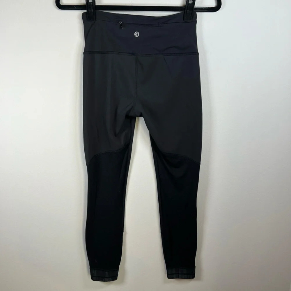 Lululemon All You Need Tights Leggings Black Zip Pocket Athletic Gym Casual Sz 4